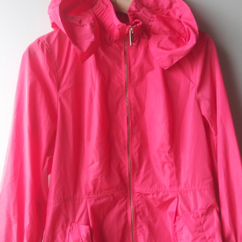🌸 Michael Kors Spring parka with hood sz S EUC - Picture 4 of 12